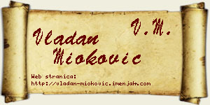 Vladan Mioković vizit kartica